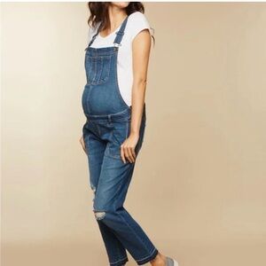 Indigo Blue Women's Maternity Overalls
